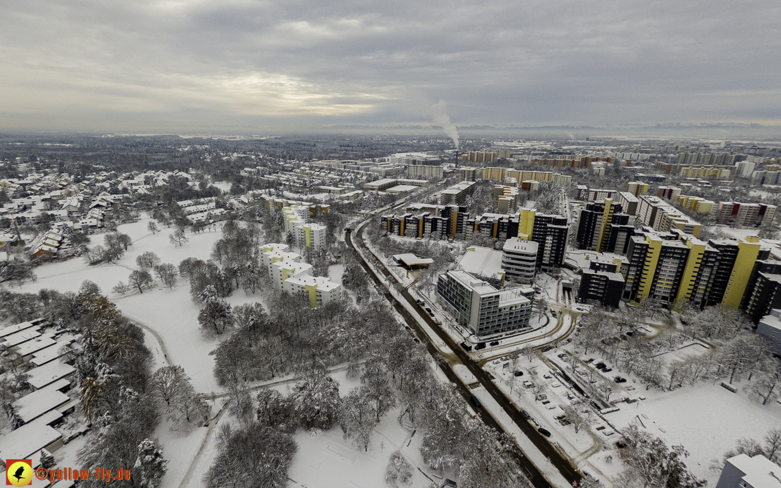 04.12.2021 - Karl-Marx-Ring und Marx-Zentrum in Neuperlach
